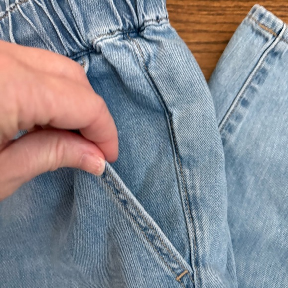 J Crew Woman's Size 29 Denim Jogger Pants w/Rope Tie Closure - Picture 7 of 9